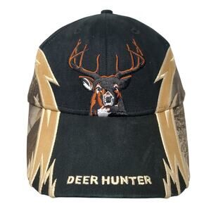 Deer Hunter Strapback Hat Multicolor One Size Dominate The Woods Buck Wear